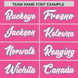 Custom Pink Aqua Personalized Color Block Authentic Baseball jersey