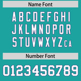 Custom Aqua Purple Personalized Color Block Authentic Baseball jersey