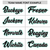 Custom White Bright Green Personalized Color Block Authentic Baseball jersey