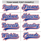 Custom White Red Contrast Raglan Sleeves Authentic Baseball Jersey