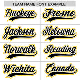 Custom White Gold Contrast Raglan Sleeves Authentic Baseball Jersey