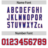 Custom White Royal Contrast Raglan Sleeves Authentic Baseball Jersey