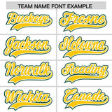 Custom White Green Contrast Raglan Sleeves Authentic Baseball Jersey