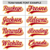 Custom White Yellow Contrast Raglan Sleeves Authentic Baseball Jersey