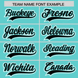 Custom Bright Green Black Contrast Raglan Sleeves Authentic Baseball Jersey