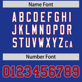 Custom Royal Red Contrast Raglan Sleeves Authentic Baseball Jersey