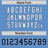 Custom Light Blue Navy Contrast Raglan Sleeves Authentic Baseball Jersey