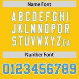 Custom Gold Powder Blue Contrast Raglan Sleeves Authentic Baseball Jersey