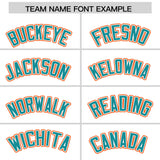 Custom White Orange Contrast Raglan Sleeves Authentic Baseball Jersey