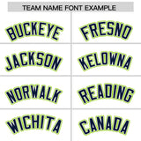 Custom White Neon Green Contrast Raglan Sleeves Authentic Baseball Jersey