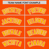 Custom Orange Gold Contrast Raglan Sleeves Authentic Baseball Jersey