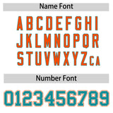 Custom White Orange Contrast Raglan Sleeves Authentic Baseball Jersey