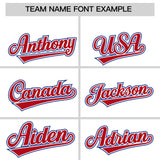 Custom White Royal Contrast Raglan Sleeves Authentic Baseball Jersey