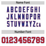 Custom White Royal Contrast Raglan Sleeves Authentic Baseball Jersey