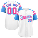 Custom-White-Powder-Blue-Contrast-Raglan-Sleeves-Authentic-Baseball-Jersey-011