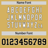 Custom Old Gold Black Contrast Raglan Sleeves Authentic Baseball Jersey