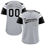 Custom-Silver-Black-Contrast-Raglan-Sleeves-Authentic-Baseball-Jersey-023