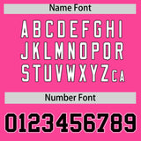 Custom Pink Black Contrast Raglan Sleeves Authentic Baseball Jersey