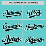 Custom Bright Green Black Contrast Raglan Sleeves Authentic Baseball Jersey