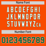 Custom Orange Kelly Green Contrast Raglan Sleeves Authentic Baseball Jersey