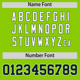 Custom Neon Green Navy Contrast Raglan Sleeves Authentic Baseball Jersey