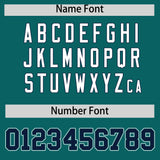 Custom Aqua Navy Contrast Raglan Sleeves Authentic Baseball Jersey