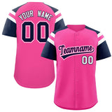 Custom-Pink-Navy-Contrast-Raglan-Sleeves-Authentic-Baseball-Jersey-066