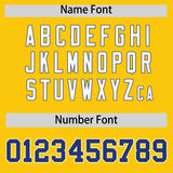 Custom Gold Royal Contrast Raglan Sleeves Authentic Baseball Jersey