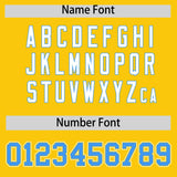 Custom Gold Powder Blue Contrast Raglan Sleeves Authentic Baseball Jersey