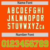 Custom Orange Neon Green Contrast Raglan Sleeves Authentic Baseball Jersey