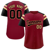Custom-Crimson-Black-Contrast-Raglan-Sleeves-Authentic-Baseball-Jersey-097