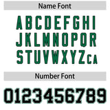 Custom White Kelly Green Contrast Raglan Sleeves Authentic Baseball Jersey