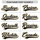 Custom White Old Gold Contrast Raglan Sleeves Authentic Baseball Jersey