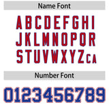 Custom White Red Contrast Raglan Sleeves Authentic Baseball Jersey