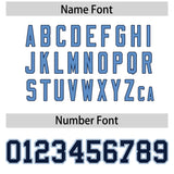 Custom White Light Blue Contrast Raglan Sleeves Authentic Baseball Jersey