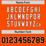 Custom Orange Black Contrast Raglan Sleeves Authentic Baseball Jersey