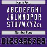 Custom Purple Black Contrast Raglan Sleeves Authentic Baseball Jersey