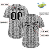 Custom Multi Color Snakeskin Pattern Authentic Baseball Jersey