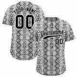 Custom Multi Color Snakeskin Pattern Authentic Baseball Jersey