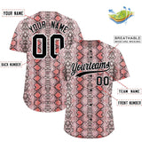Custom Multi Color Snakeskin Pattern Authentic Baseball Jersey