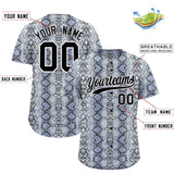 Custom Multi Color Snakeskin Pattern Authentic Baseball Jersey
