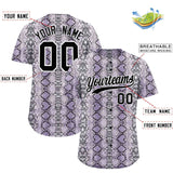 Custom Multi Color Snakeskin Pattern Authentic Baseball Jersey