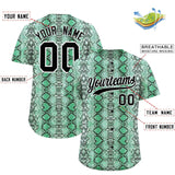 Custom Multi Color Snakeskin Pattern Authentic Baseball Jersey