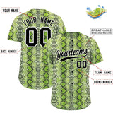 Custom Multi Color Snakeskin Pattern Authentic Baseball Jersey