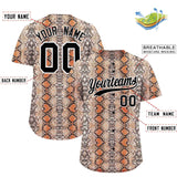 Custom Multi Color Snakeskin Pattern Authentic Baseball Jersey