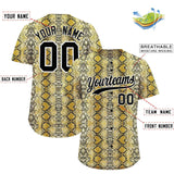 Custom Multi Color Snakeskin Pattern Authentic Baseball Jersey
