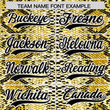 Custom Multi Color Snakeskin Pattern Authentic Baseball Jersey