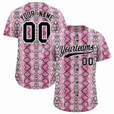 Custom Multi Color Snakeskin Pattern Authentic Baseball Jersey