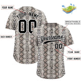 Custom Multi Color Snakeskin Pattern Authentic Baseball Jersey