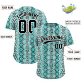 Custom Multi Color Snakeskin Pattern Authentic Baseball Jersey